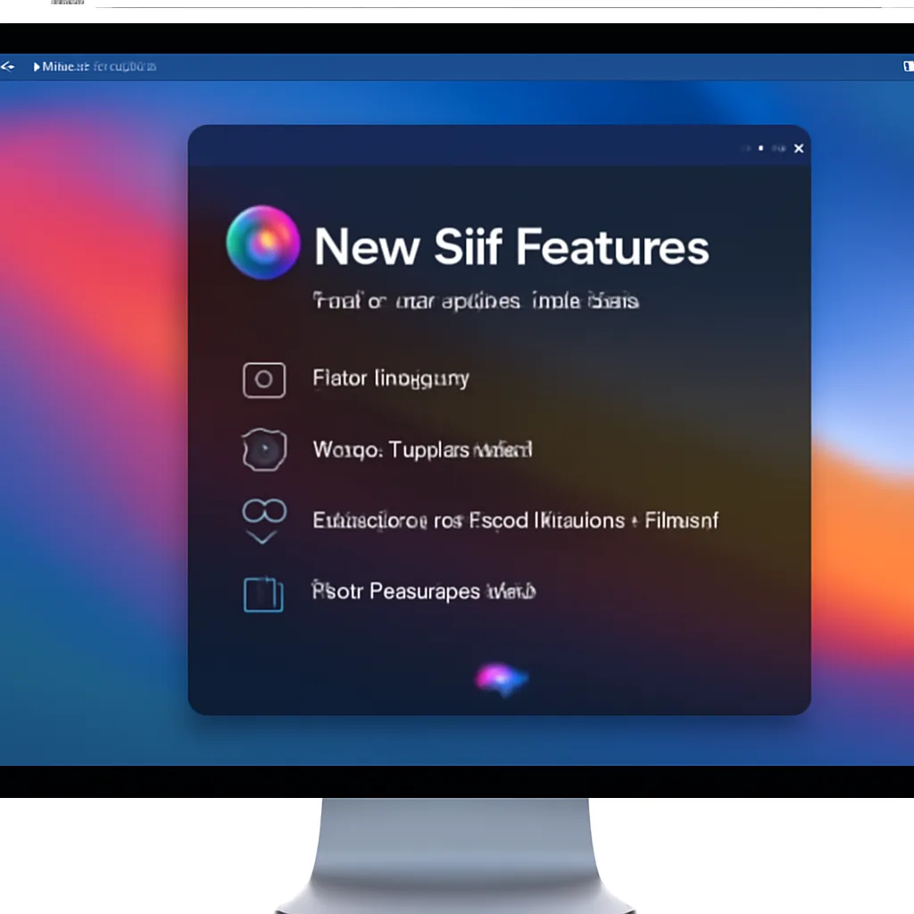 photorealistic interface design of macOS 27 showcasing new Siri features and Gemini model integration